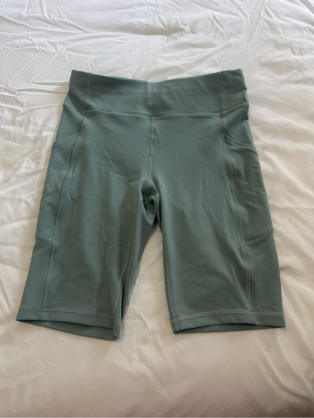 lululemon Invigorated High Rise Shorts 10” — Gray Sage